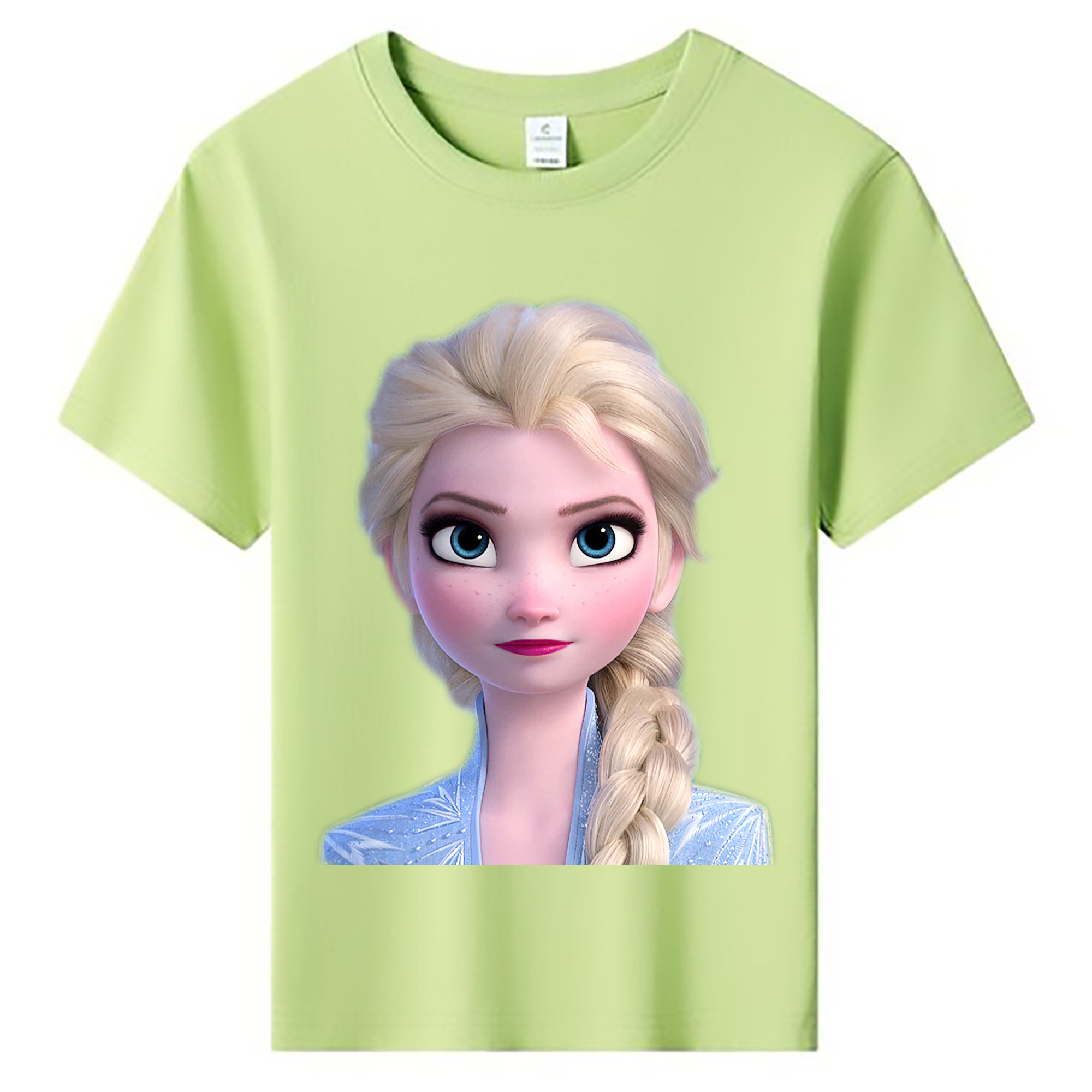 （画像用） アナと雪の女王 アンナ エルサ Frozen Anna Elsa 綿100％キッズTシャツ（フロントプリント）